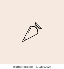 Bolso de hielo con diseño de Vector plano de icono de boquilla.