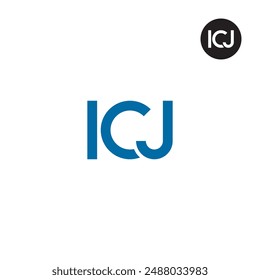 ICJ Logo Letter Monogram Design