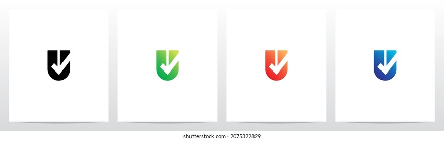 ick Symbol On Modern Letter Logo Design U