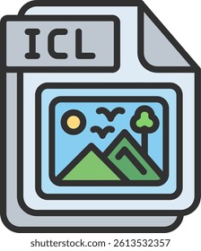 ICL Outline Filled Style Icon