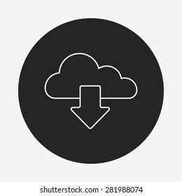 i-cloud line icon