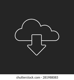 i-cloud line icon