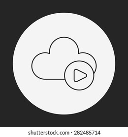 icloud line icon
