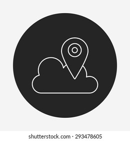 i-cloud line icon