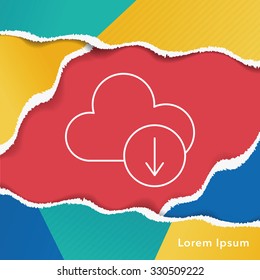i-cloud line icon