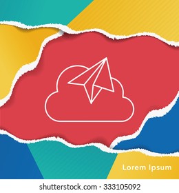 i-cloud line icon