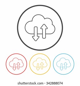 i-cloud line icon