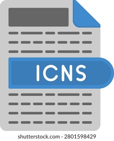 ICNS Flat Style Icon Design