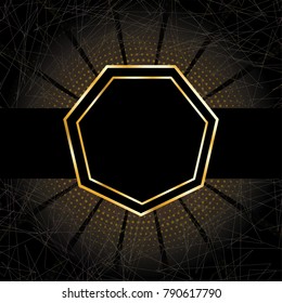 ICO and Bitcoin conceptual design and template. Initial coin offering concept vector illustration of golden letters ICO as a financial a scam