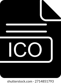 ICO Formato de arquivo Glyph Estilo Ícone Design