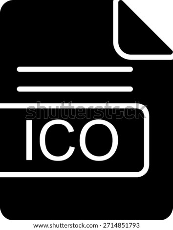 ICO File Format Glyph Style Icon Design