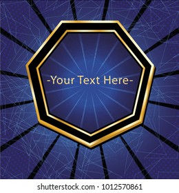 ICO and Token conceptual design and template. Initial coin offering concept vector illustration of golden letters ICO and Token set