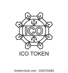 ico token icon outline