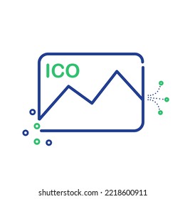 ico token icon outline, good use for your design apps or web