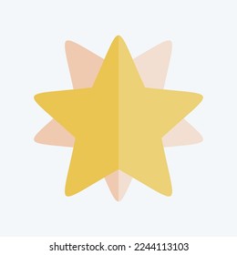 Icon 10 Pointed Stars. related to Stars symbol. flat style. simple design editable. simple illustration. simple vector icons