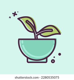 Icon 100% Vegan. related to CBD Oil symbol. simple design editable. simple illustration