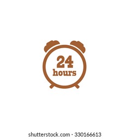 Icon 24 hours Timer sign.