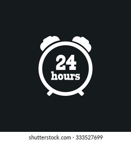 Icon 24 hours Timer sign.
