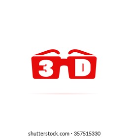 Icon 3D glasses.