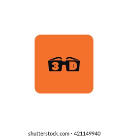 Icon 3D glasses.