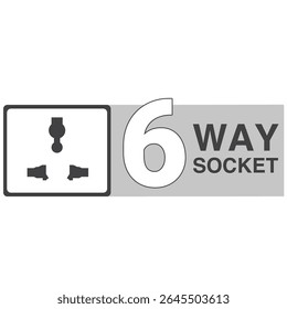 Icon 6 way socket, wire plug socket