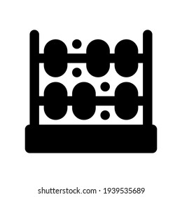 Icon Abacus With Style Single Glyph