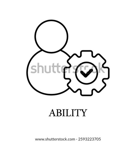 Icon a ability, isolated against a clean background.