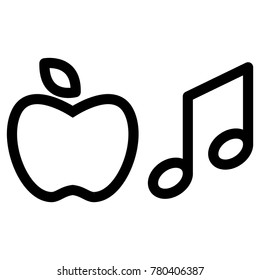 icon about apple