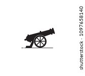 an icon about cannon with a simple concept