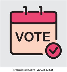 An icon about the date to conduct elections