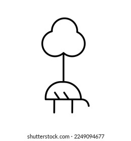 Icon about energetic transition. Sustainable development. Net zero. Contain such icons as less CO2 emissions, green energy, climate action to save Earth. Editable vector stroke. 