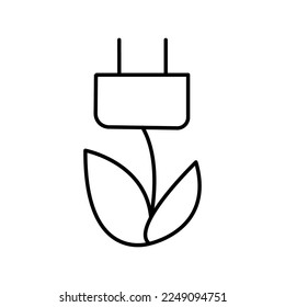 Icon about energetic transition. Sustainable development. Net zero. Contain such icons as less CO2 emissions, green energy, climate action to save Earth. Editable vector stroke. 