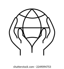 Icon about energetic transition. Sustainable development. Net zero. Contain such icons as less CO2 emissions, green energy, climate action to save Earth. Editable vector stroke. 