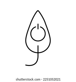 Icon about energetic transition. Sustainable development. Net zero. Contain such icons as less CO2 emissions, green energy, climate action to save Earth. Editable vector stroke. 