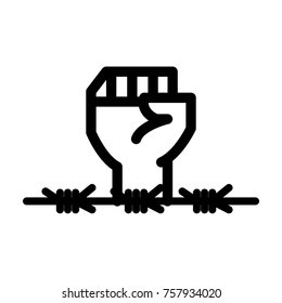 icon about the hand