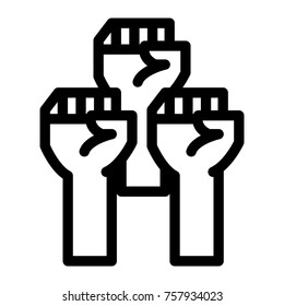 icon about the hand