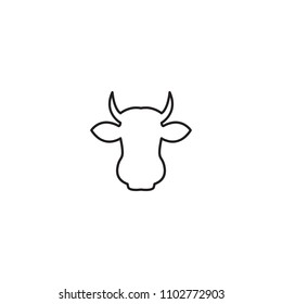 an icon about the head of a cow