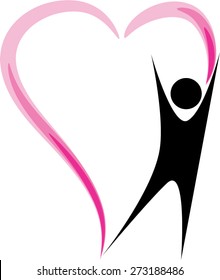 icon about people and heart shape