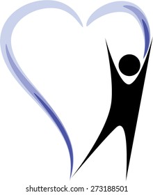 icon about people and heart shape