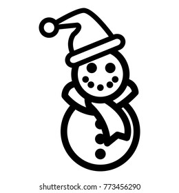 icon about snowman