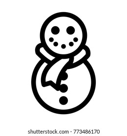 icon about snowman