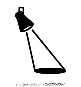 an icon about the spotlight with a simple concept