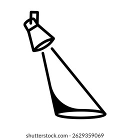 an icon about the spotlight with a simple concept