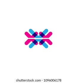 an icon about three letters x