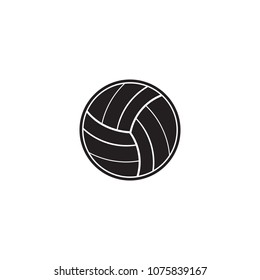 an icon about volleyball with a simple concept