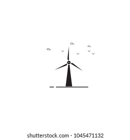 an icon about wind turbine