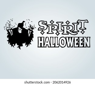 icon and abstract decoration representative of halloween day for illustration