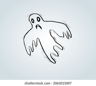 icon and abstract decoration representative of halloween day for illustration