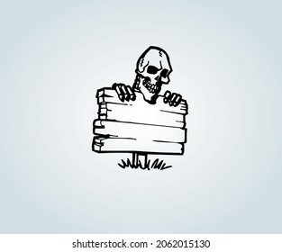 icon and abstract decoration representative of halloween day for illustration