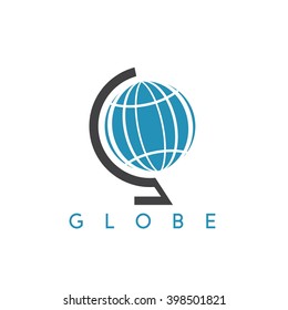 icon of abstract globe vector design template